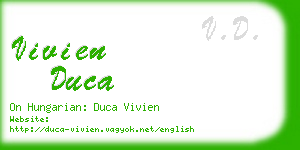 vivien duca business card